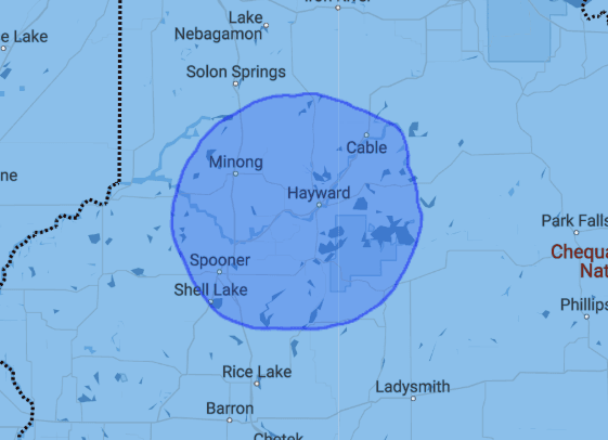 WHSM Coverage Map